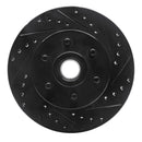 R1 91-96 Dodge Dakota RWD Front Right Drilled & Slotted Black Brake Rotor