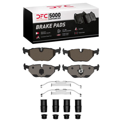 DFC 96-00 BMW Z3 Rear 5000 Advanced Low Metallic Brake Pads and Hardware Kit