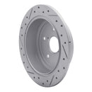 R1 15-21 Subaru WRX Rear Right Drilled & Slotted Geo-Carbon Rotor