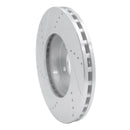 R1 03-09 Mercedes-Benz E350 Front Right Drilled & Slotted Silver Brake Rotor