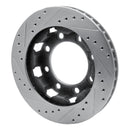 R1 75-93 Dodge W200 Front Drilled & Slotted Silver Brake Rotor Set