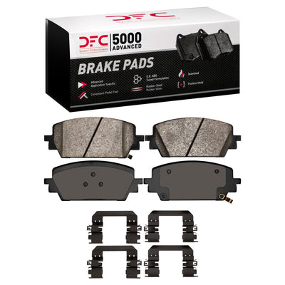 DFC 21-26 Genesis G80 Front 5000 Advanced Ceramic Brake Pads and Hardware Kit