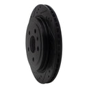 R1 10-15 Chevrolet Camaro Front & Rear Drilled & Slotted Black Brake Rotor Set