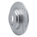 R1 20-25 Mercedes-Benz GLE350 Rear Left Drilled & Slotted Silver Brake Rotor