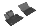 3D MAXpider 2007-2013 BMW X5 E70 Kagu 1st & 2nd & 3rd Row Floormats - Black
