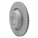 R1 07-08 BMW Alpina B7 Rear Right Drilled & Slotted Geo-Carbon Rotor