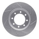 R1 99-99 Ford F-250 4WD (Super Duty) Front Left Drilled & Slotted Geo-Carbon Rotor