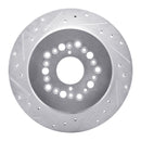 R1 92-00 Lexus SC300 Rear Drilled & Slotted Silver Brake Rotor Set