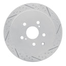 R1 10-20 Lexus Rx350 Rear Right Drilled & Slotted Geo-Carbon Rotor