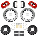 Wilwood 89-98 Nissan 240SX/89-94 Skyline/90-96 300ZX Superlite 6R Fr BBK w/ 12.88in D/S Rotors - Red