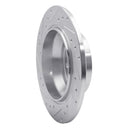 R1 07-10 Volvo S80 Rear Right Drilled & Slotted Silver Brake Rotor
