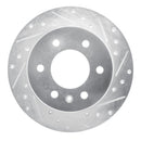 R1 06-18 Dodge Sprinter 3500 Rear Right Drilled & Slotted Silver Brake Rotor