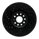 R1 18-25 Volkswagen Atlas Front Drilled & Slotted Black Brake Rotor Set