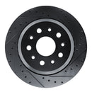 R1 20-24 Jeep Gladiator Front & Rear Drilled & Slotted Black Brake Rotor Set