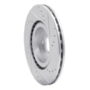 R1 12-19 Fiat 500 Front & Rear Drilled & Slotted Silver Brake Rotor Set
