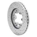 R1 04-08 Chevrolet Colorado Front Left Drilled & Slotted Silver Brake Rotor