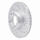 R1 82-85 Mercedes-Benz 500SEC Front & Rear Drilled & Slotted Silver Brake Rotor Set