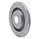 R1 18-25 Audi S5 Sportback Front & Rear Drilled & Slotted Silver Brake Rotor Set