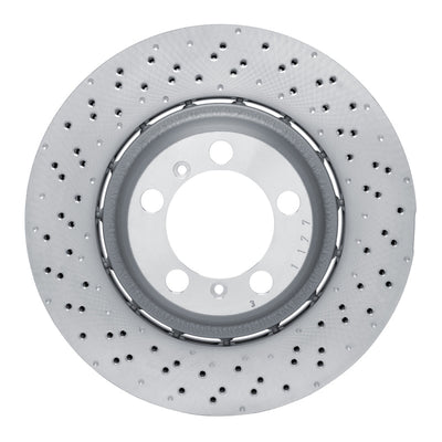 DFC 13-19 Porsche 911 Left Rear Drilled Hi-Carbon Alloy Geomet Coated Rotor