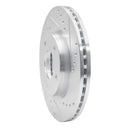 R1 13-19 Nissan Sentra Front Drilled & Slotted Silver Brake Rotor Set