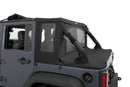 Bestop 07-18 Jeep Wrangler JK 4-Door Halftop Conversion Kit (Premium Black Twill)