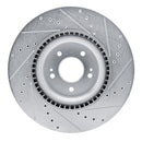 R1 21-25 Hyundai Sonata Front & Rear Drilled & Slotted Silver Brake Rotor Set