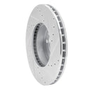 R1 98-02 Ford Crown Victoria Front Left Drilled & Slotted Silver Brake Rotor