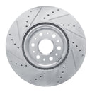 R1 17-25 Buick Enclave Front & Rear Drilled & Slotted Silver Brake Rotor Set