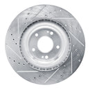 R1 19-22 Hyundai Veloster N Front Drilled & Slotted Silver Brake Rotor Set