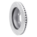 R1 00-02 Dodge Ram 1500 Pickup Front Left Drilled & Slotted Silver Brake Rotor