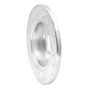 R1 93-05 Ford Taurus SHO Rear Right Drilled & Slotted Silver Brake Rotor