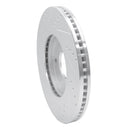 R1 05-07 Infiniti QX56 Front Right Drilled & Slotted Silver Brake Rotor