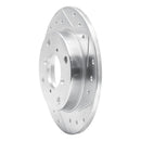 R1 89-94 Suzuki SWIFT Rear Right Drilled & Slotted Silver Brake Rotor