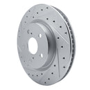 R1 18-25 Lexus ES250 Front Drilled & Slotted Silver Brake Rotor Set
