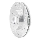 R1 89-96 Nissan 300ZX Front & Rear Drilled & Slotted Silver Brake Rotor Set