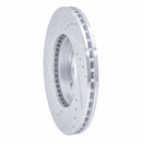 R1 00-05 Chrysler Neon Front Right Drilled & Slotted Silver Brake Rotor