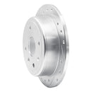 R1 04-10 Chevrolet Optra (USA/Canada) Rear Left Drilled & Slotted Silver Brake Rotor