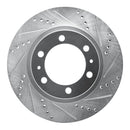 R1 03-23 Toyota Tacoma Front Drill & Slot Silver Rotors