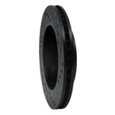 R1 98-07 Mitsubishi Mirage Front Left Drilled & Slotted Black Brake Rotor