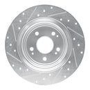 R1 17-20 Acura MDX Front & Rear Drilled & Slotted Silver Brake Rotor Set