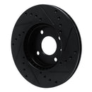 R1 16-22 Chevrolet SPARK (USA/Canada) Front Left Drilled & Slotted Black Brake Rotor