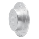 R1 00-04 Toyota Avalon Rear Right Drilled & Slotted Silver Brake Rotor