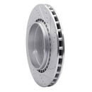 R1 04-07 Volvo S60 Rear Left Drilled & Slotted Silver Brake Rotor