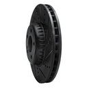 R1 15-23 Mercedes-Benz E250 Front Right Drilled & Slotted Black Brake Rotor