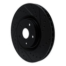 R1 -23 Subaru Ascent Front Right Drilled & Slotted Black Brake Rotor