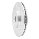 R1 03-05 Nissan Maxima Front Right Drilled & Slotted Silver Brake Rotor