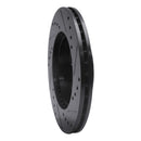 R1 87-93 Mercedes-Benz 190E Front Left Drilled & Slotted Black Brake Rotor