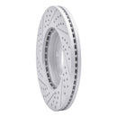 R1 03-11 Ford Crown Victoria Front Right Drilled & Slotted Geo-Carbon Rotor