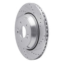 R1 18-20 Genesis G80 Front & Rear Drilled & Slotted Silver Brake Rotor Set
