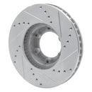 R1 89-93 Toyota Pickup Front Left Drilled & Slotted Silver Brake Rotor